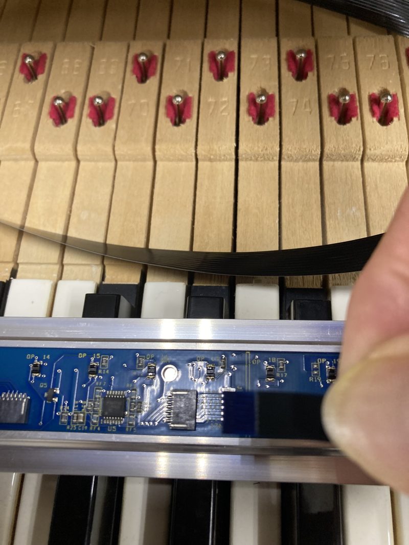 ローズピアノマークⅡ QRS社製MIDIキット取り付け Rhodes Piano Mark ⅡQRS MIDI kit ...